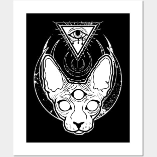 All seeing Sphynx Posters and Art